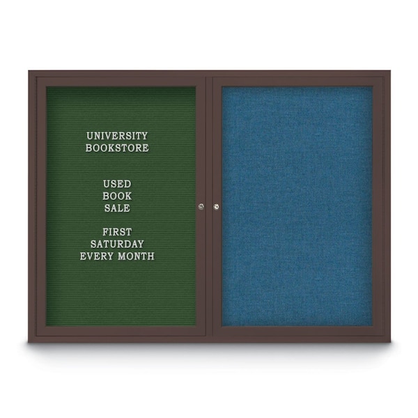 Corkboard, Buff/Bronze, 60" x 36"